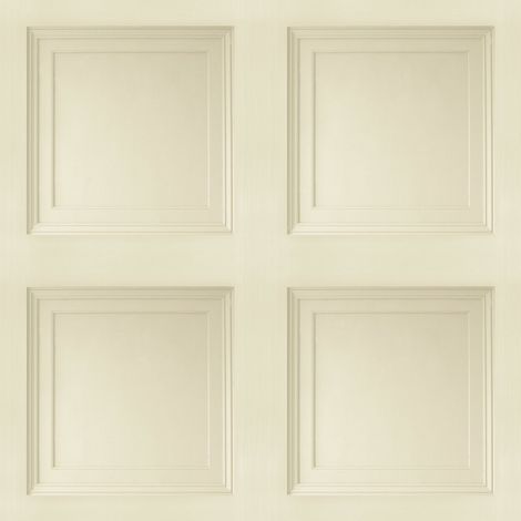 Decor Wood Panel 3D Effect Wooden Panelling Feature Modern Wallpaper Cream (1/4)