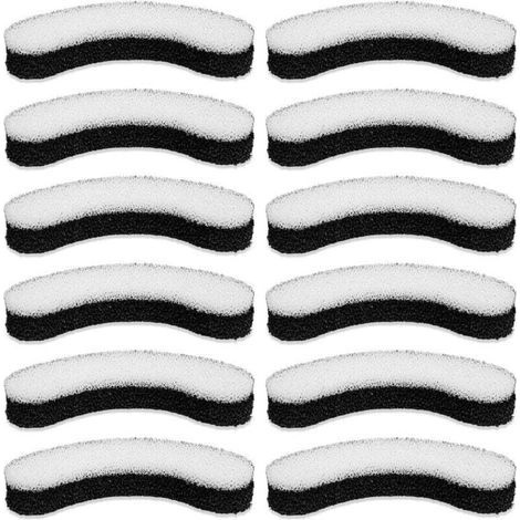 12pcs Cat Water Fountain Sponge Filter, Soft Cat Water Fountain Filters, Cat Fountain Filter for Clear Cat Water Dispenser, Dog Water Fountain, Compatible with WF050 (1/4)
