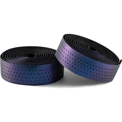 Nastro manubrio per bicicletta in silicone perforato con effetto camaleonte - viola (1/5)