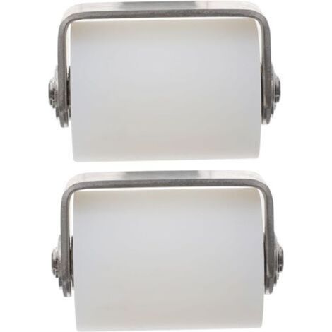2 ruote guida per porte scorrevoli con supporto per binario, accessorio pratico per porte scorrevoli e circolari (1/5)