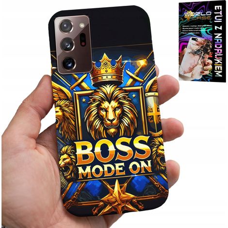 Coque pour Samsung Note 20 Ultra - Boss Lion avec couronne sur le cadran + film protecteur (1/5)