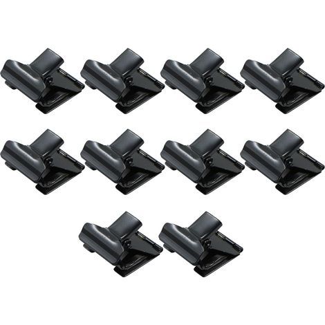 Étiquette Prix Clip Porte cartes - D'étiquetage Clips en Métal, 5,1 3 cm, Porte-cartes pour étiquette de prix Porte-photo Photos de mémo de mariage Anniversaire de bureau 10 PCS Noir (1/5)