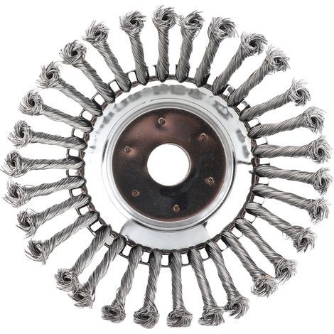 Stainless steel wire brush for brush cutter – 200 mm, robust cleaning head (1/5)