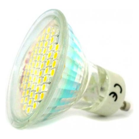 Lampada Faretto LED GU10 4W = 40W 220V Bianco Freddo 60 SMD 3528 (1/3)