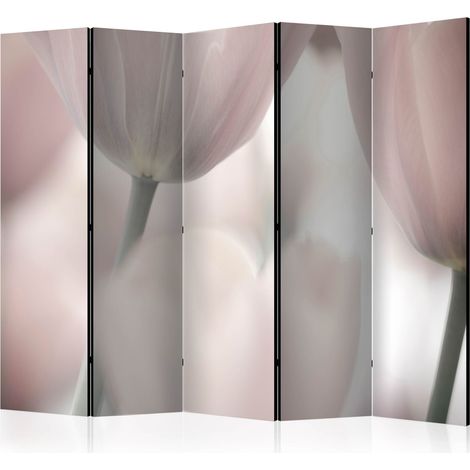 Paravento - Tulips fine art - black and white II [Room Dividers] - 225x172 (1/4)