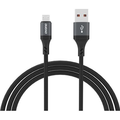 L3SM USB-A - Micro-USB 3A 1,2 m geflochtenes Kabel - Schwarz (1/5)