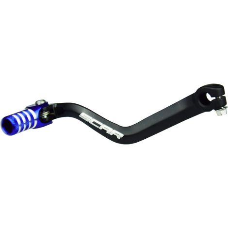 Levier de vitesses SCAR RACING pour Sherco 125 SE/SER '17-'25, 250/300 SER '14-'25, couleur noir/bleu