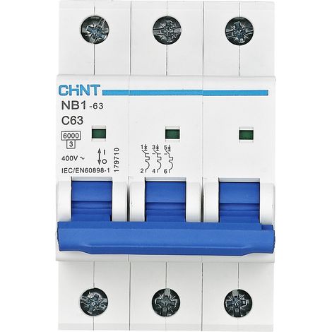 Chint 179699 NB1-63 3P C13 6kA DB Leitungsschutzschalter 3polig 13 A 240 V, 415 V