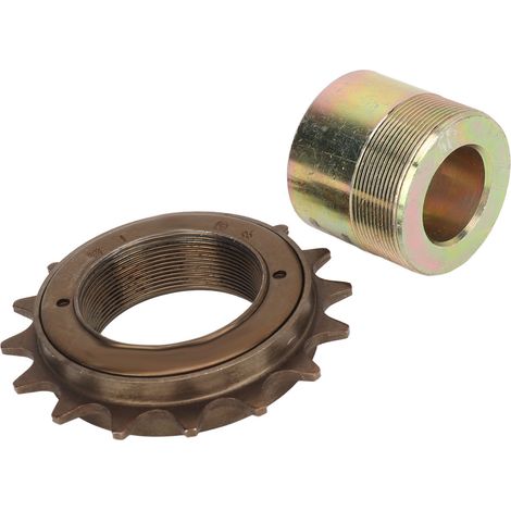 Roue libre 16T avec adaptateur de 20 mm, kit de volant d'inertie léger et facile à installer pour tricycles électriques, motos, karts. (1/5)