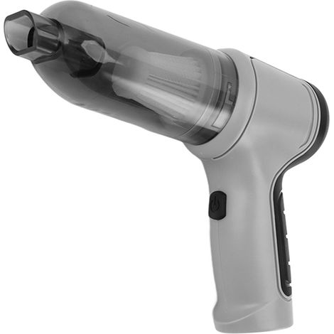 Aspirateur de voiture sans fil gris, aspirateur portatif puissant pour la maison, aspirateur portatif sans fil à double usage (1/5)