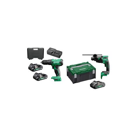 Q.TA' 1 HIKOKI KIT TRAPANO C/PERC DV18DA+TASSELLATORE DH18DPB 18V