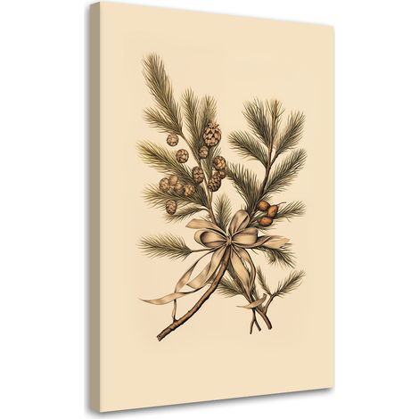 Tableau sur toile Branches de Noël 60x90 (1/5)