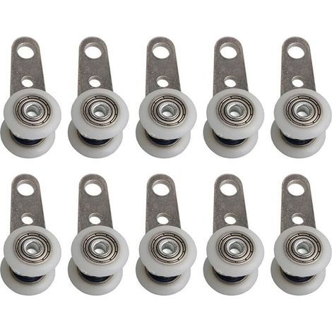 10 porte coulissante suspendue roulement de roue porte pliante suspendue longueur de roue 45 diamètre de roue 19 MM adapté à un usage domestique (1/5)