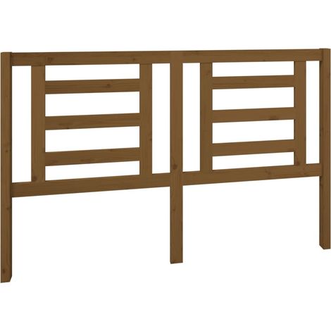 Maison Exclusive - Kopfteil Honigbraun 156x4x100 cm Massivholz Ki
