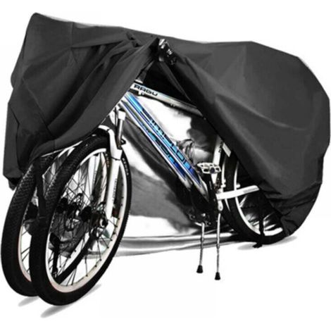 Housse de vélo, imperméable, anti-pluie, anti-soleil, anti-poussière et bandes imperméables, 210D-210D-S, dimensions (0,33 kg), 170 x 85 x 60 cm, noire (1/5)