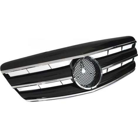Grille calandre Mercedes classe S W221 de 2005 a 2009 Noir Chrome-42695381