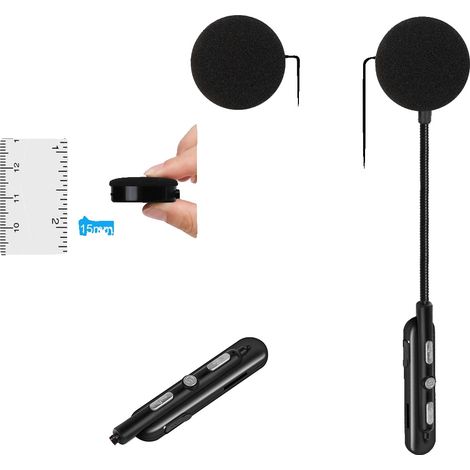 Casco de motocicleta, conectividad Bluetooth, reducción de ruido, bocina de 15 mm de grosor. (1/2)