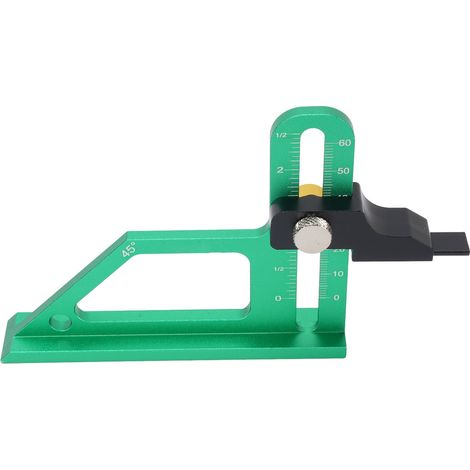 Jauge de hauteur pour le travail du bois, plage de mesure 0-60 mm, en alliage d'aluminium, outil de mesure de hauteur pour scie circulaire de table (1/5)