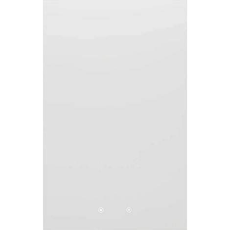 Specchio per bagno illuminato rettangolare e antiappannante 50 x 80 cm - MASUA (1/5)