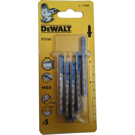 LAMA PER SEGHETTO ALTERNATIVO DEWALT 76x2mm T118B METALLO /5pz.