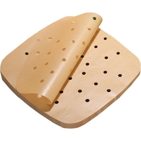 Doublure Papier Sulfurisé - 100 Pièces - 21,5 cm - Perforée Antiadhésive - Friteuse Air Four (1/5)