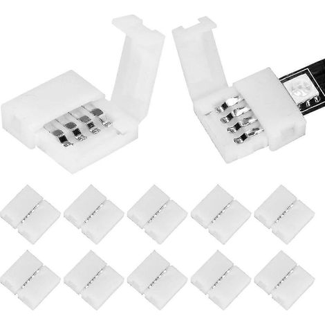 50 connecteurs pour ruban LED RGB à 4 broches (1/5)
