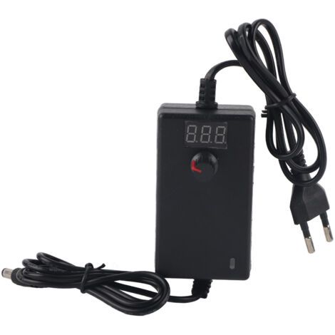 Adaptateur d'alimentation réglable à tension d'affichage numérique LED 24W 9-24V (1/5)