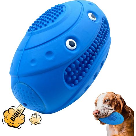 Jouet balle grinçante pour chien à mâcher agressif, jouet pour animal de compagnie indestructible et durable de 12,7 cm pour races moyennes à grandes, jouet pour chien pour l'ennui et l'excitation, jo (1/5)