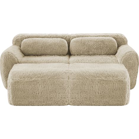 Canapé Cloud Modular Douillet Plush Light Khaki 204x179x73 cm ZIPSOFA Canapé (1/5)