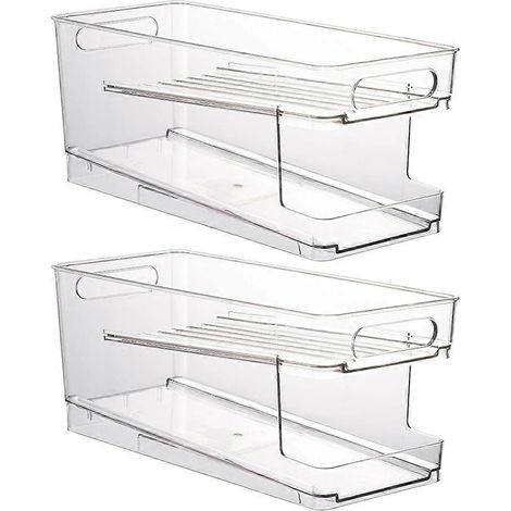 Automatischer Getränkedosenspender für den Kühlschrank, 2-stöckig und auf Rädern, für Bier und Limonade. (1/5)