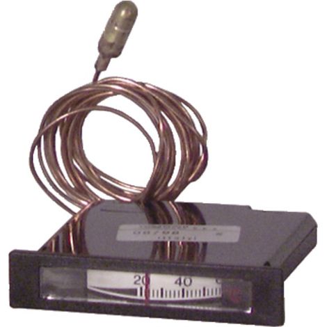 Diff – Thermomètre capillaire rectangulaire 1500mm – Plage 0/120°C – Sonde extérieure pour environnements humides – Précision ±1°C