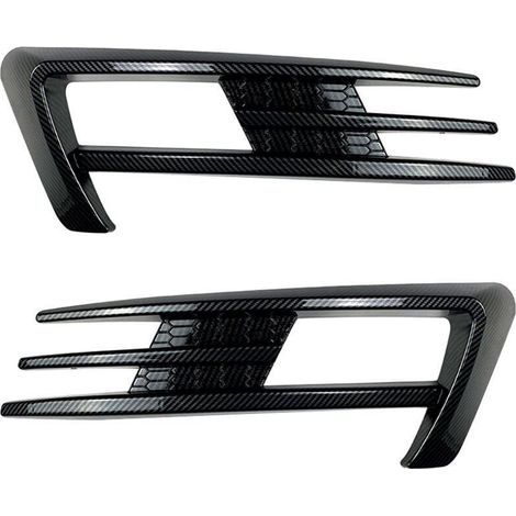 Pour Golf 7 MK7 2014 2015 2016 2017 le Pare-Choc LumièRe de Brume Grilles Feu Brouillard Garniture Couverture Sourcil Motif en Fibre (1/4)