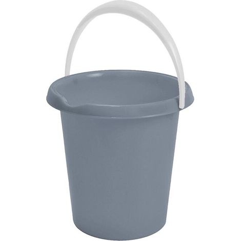 10 Stück Kunststoff-Eimer 12L mit Griffmulde und Ausguss Haushalt Putzen 10er-Set (1/5)
