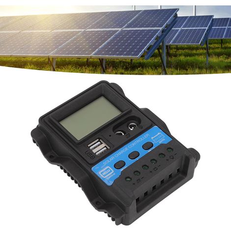 Contrôleur de production d'énergie photovoltaïque PWM double USB 12V/24V 30A, alimenté par batterie lithium-fer-phosphate et plomb-acide (1/5)