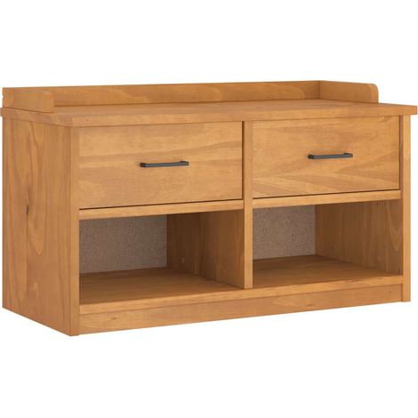 Banc de couloir SANDNES 87x40x50 cm bois de pin massif CFW224275 (1/5)