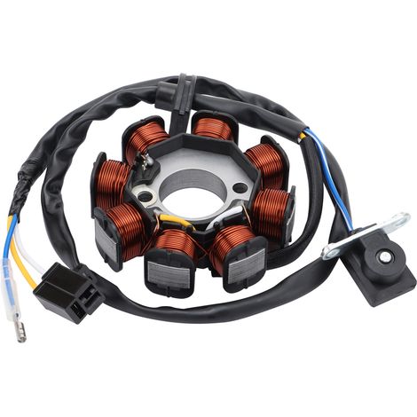 Compatible with Kawasaki KFX50 and KSF50 (2007-2009 and 2013-2017) four-wheeled off-road vehicles for children, coil, stator, ignition coil, magneto, accessories for electric vehicles.--DTEKGAZ
