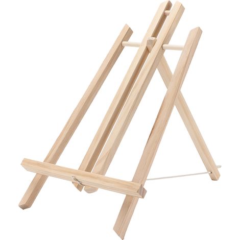 Chevalet en bois réglable, portable et léger, pour activités artistiques en classe, peinture, fêtes et expositions – 50 cm de long. (1/5)