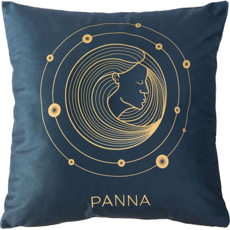 Funda de almohada 40x40 Zodiaco Tu signo zodiacal Virgo Negro (1/4)