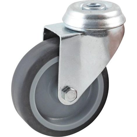Rueda Giratoria Gris Diámetro 100 mm Avl