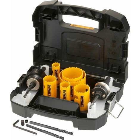 DeWALT Lochsägen-Set Bi-Metall Extreme, Universal-Set im Transportkoffer 10-tlg. (1/4)