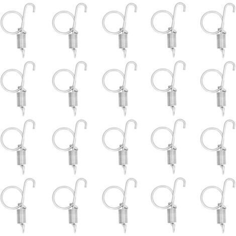 20 x spring hooks for fixing cage doors, multifunctional spring hooks for fixing rabbit cage doors. (1/4)
