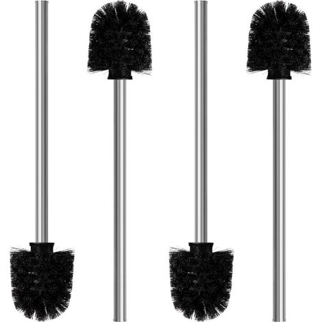 [NIEMALS VERWENDET] Set mit 4 Toilettenbürsten – Toilettenbürste mit 8 cm Durchmesser – Toilettenreinigungsbesen mit Edelstahlgriff – Toilettenbürste mit elegantem und edlem Design