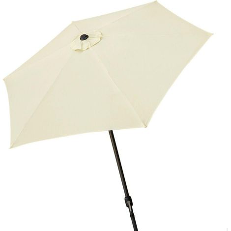 Aktive Sonnenschirm Aluminium Creme 250x235x250 cm Sechseckig