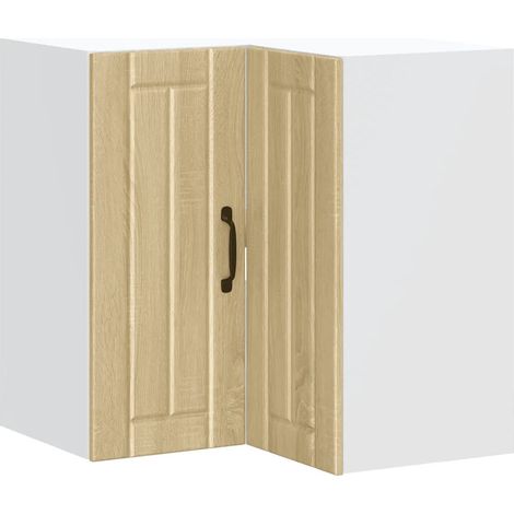Armario esquinero de pared para cocina moderno optimizado 57 x 57 x 60 cm de madera contrachapada roble sonoma 020050205 (1/5)
