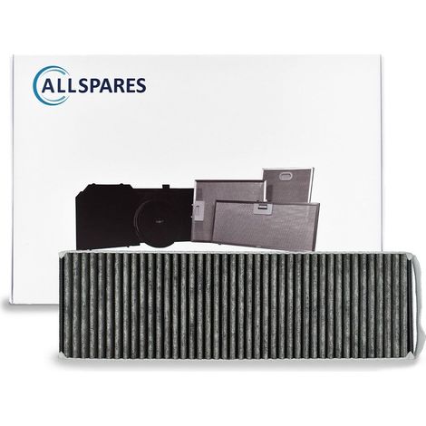 Filtro de carbón PUAKF AllSpares para campanas extractoras compatibles con placas Bora Pure, X Pure y S Pure (430x130x50mm) (1/5)