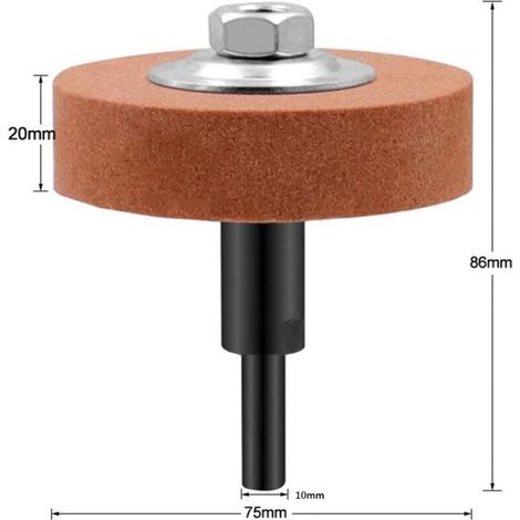 Meule abrasive perceuse électrique tête convertisseur accessoire pour machine polisseuse tête abrasive en métal outils électriques rotatifs-Versailles (Orange) (1/5)