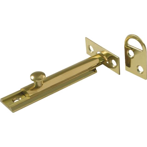 Goupille De Jante 40x17 mm Pour Les Portes Intérieures En Bois Finition Élégante Loquet Pour Salle De Bain, Chambre Ou Bureau Boulon De Sécurité Laiton Poli (1/5)