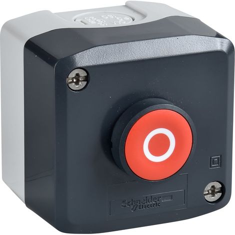 Harmony boite - 1 bouton poussoir rouge affleurant Ø22 - 1O - O - XALD112