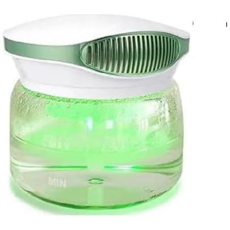 Diffuseur ionique à filtration par eau, LED. Silencieux, humidifie et parfume. Vert. (1/5)
