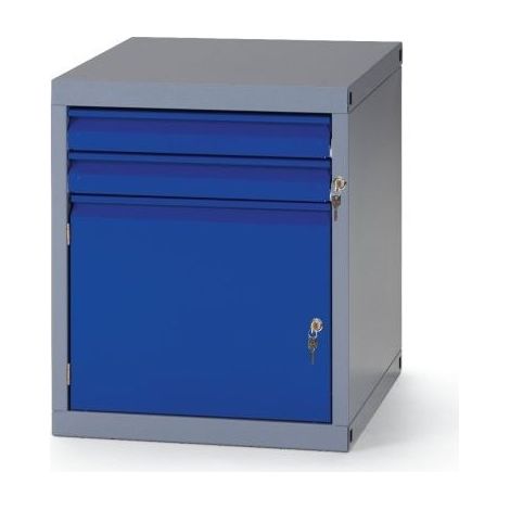 Bloc Acier Pour Établi KUPPER Modular-Systèm Avec Tiroirs L55xH66xP56cm - 16115L